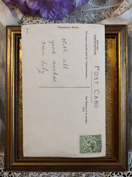 画像2: Postcard 薔薇のお花 1917年 (2)