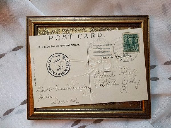 画像3: Postcard  大きなキノコを持つ女の子　1908年 (3)