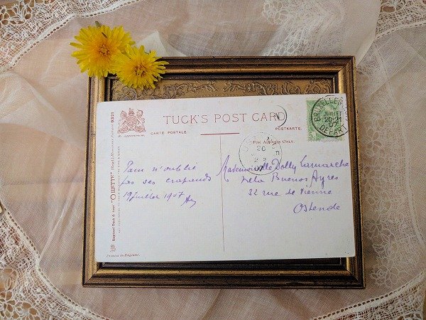 画像3: Postcard B&Bのベッドで朝食 アヒル Ellam 1907年 (3)