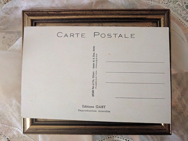 画像4: Postcard  子豚を抱いて電話をするおじいさん Cochon (4)