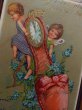 画像2: Postcard　New Year  スリッパと金時計を運ぶ天使　妖精？ (2)