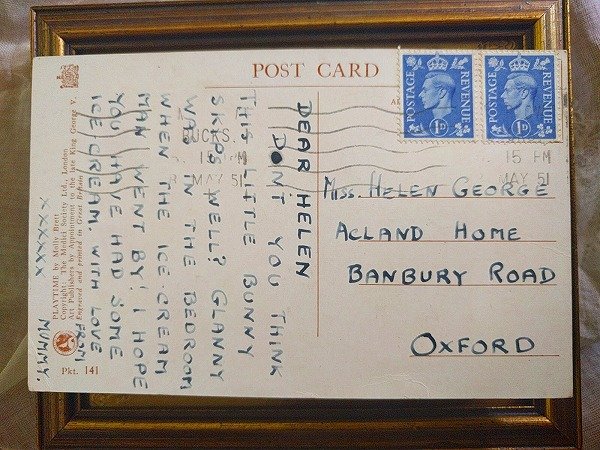 画像3: Postcard   縄跳びをして遊ぶウサギさんたち Molly Brettn  1951年 (3)