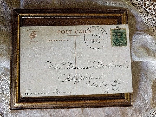 画像2: Postcard  New Year  夜空の星と天使 Ellen Clapsaddle 1908年 (2)