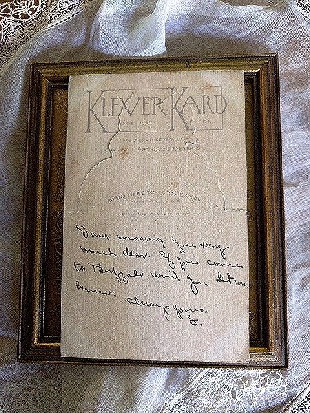 画像4: Postcard  キューピー 雲の上で花占い Klever Kard ダイカット立体 Rose O'Neil (4)