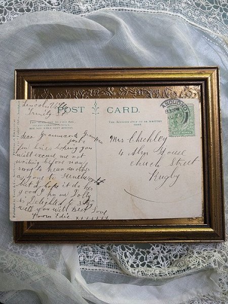 画像2: Postcard ローラースケートに乗る犬 ブルドッグ? 1911年 (2)