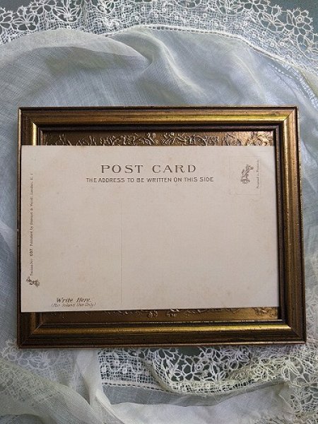 画像2: Postcard お酒と葉巻煙草を楽しむ4匹の犬 未使用 (2)