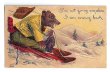 画像1: Postcard　ソリ遊びをする熊さん  1908年 (1)