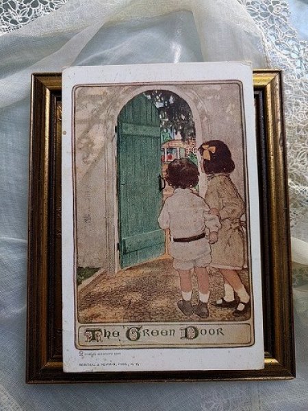 画像2: Postcard 緑色のドアと子どもたち Jessie Wilcox Smith 1915年 (2)