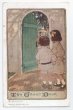 画像1: Postcard　緑色のドアと子どもたち　Jessie Wilcox Smith 1915年 (1)