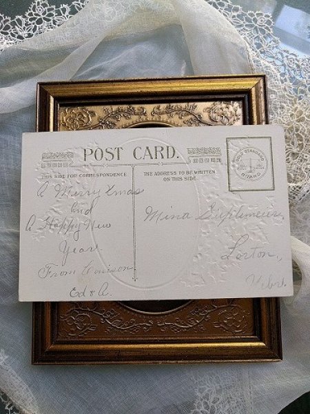 画像3: Postcard  Xmas クリスマス 身を寄せ合う小鳥さん (3)