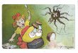 画像1: Postcard  　LITTLE MISS MUFFET　ちいさなマフェット　マザーグース (1)