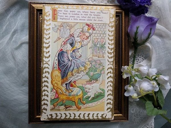 画像2: Postcard  　童話　マザーグース　Pussy Cat, Pussy Cat　猫ちゃんどこにいってたの？ 1912年 (2)