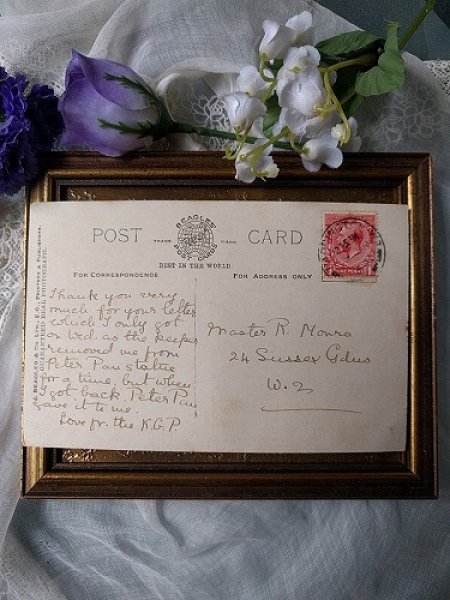 画像3: Postcard   写真 ケンジントンガーデン ピーターパン像 1923年 (3)