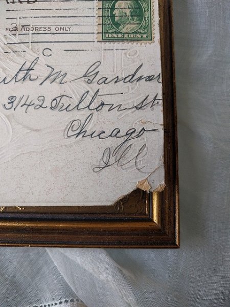 画像6: Postcard  　ハロウィン🎃　女装した男性？　カボチャ　Ellen Clapsaddle 1910年 (6)