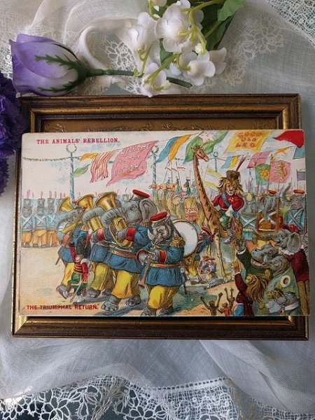 画像2: Postcard  Animal Rebellion 動物たちの反乱軍 G.H.Thompson (2)