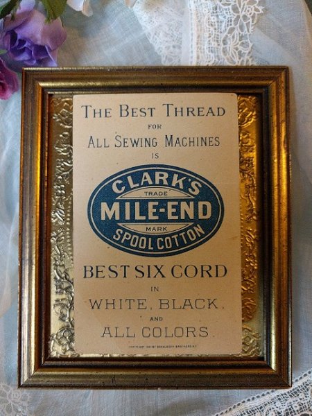 画像3: Trade Card  猫と女の子 糸 CLARKS (3)