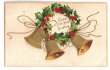 画像1: Postcard 　クリスマス　ホーリーのリースとベル　Ellen Clapsaddle　1908年 (1)