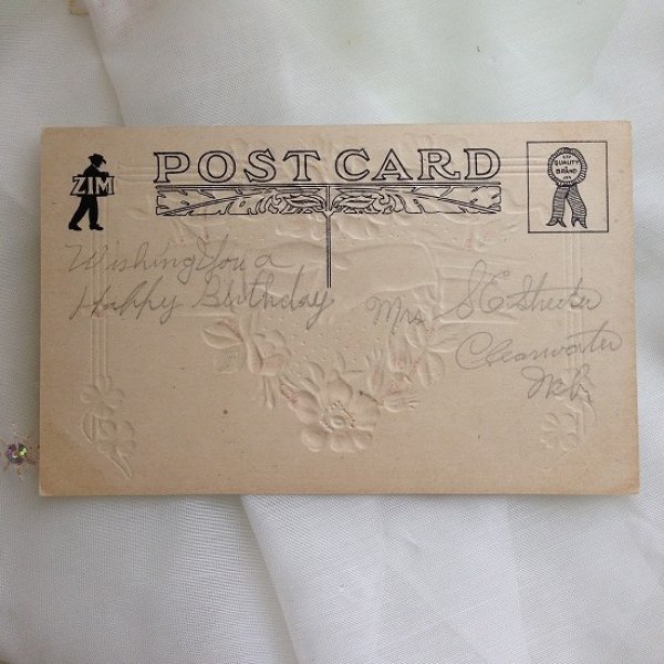 画像2: Postcard 握手をする手とお花  (2)
