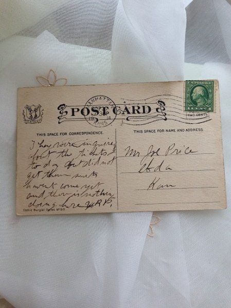 画像2: ▼SALE 500▼ Postcard 泥棒 アメリカ1914年 (2)