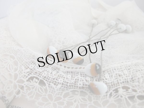 画像4: Antique Glass Eye　アンティーク　ジャーマングラスアイ　ドイツ製　ポンチ目　グーグリー　トライカラー10mm　（1本） (4)