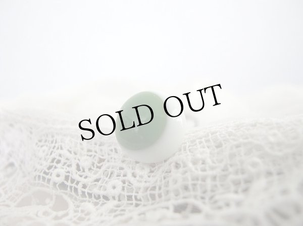 画像1: Antique Glass Eye　アンティーク　ジャーマングラスアイ　ドイツ製　ポンチ目　グーグリー　緑14mm　（1組） (1)