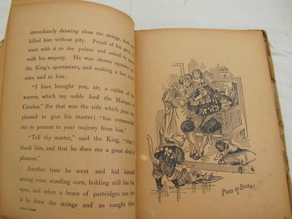 画像7: Vintage Book  アンティーク本 洋書 童話集 長靴をはいた猫 (7)