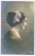 画像1: Postcard  横顔の女性　イギリス1911年 (1)