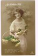 画像1: Postcard 　お花と女性 (1)