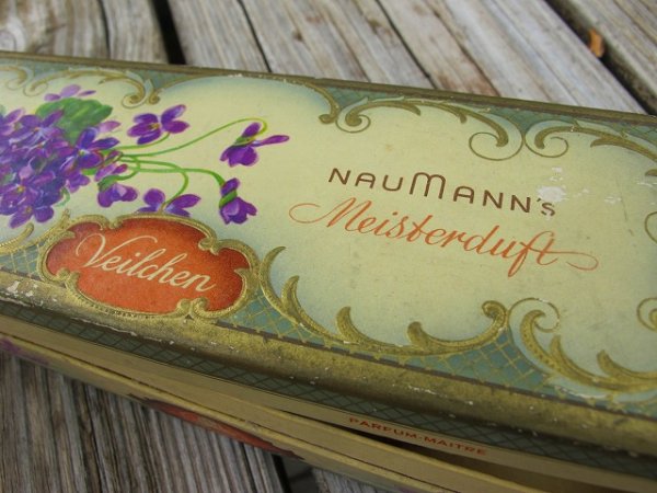 画像3: Vintage Box  アンティーク　スミレの紙箱とコサージュ　 (3)