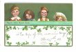 画像1: Postcard　4人の子どもたち　Ellen Clapsaddle 1909年 (1)