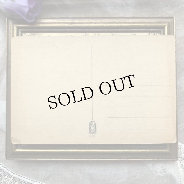 画像3: Postcard  お花をどうぞ　シルエット　影絵　未使用　H.Kirnig (3)