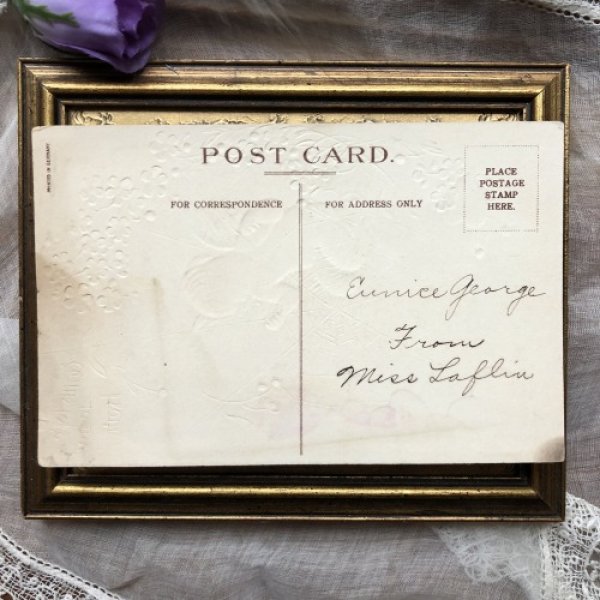 画像3: Postcard  蜘蛛の巣と天使とハート Ellen Clapsaddle (3)