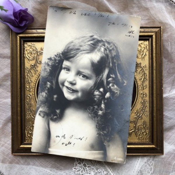 画像2: Postcard 女の子 写真  ドイツ1905年消印 (2)