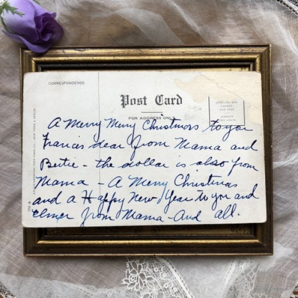 画像3: Postcard クリスマス お人形さんと女の子 (3)