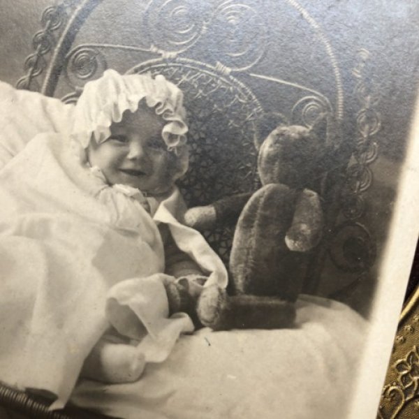 画像3: Postcard　肖像写真　テディベアと赤ちゃん (3)