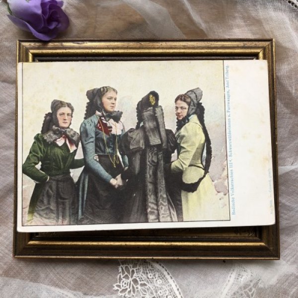 画像2: ▼SALE 500▼ Postcard ドイツ 女性 民族衣装 (2)