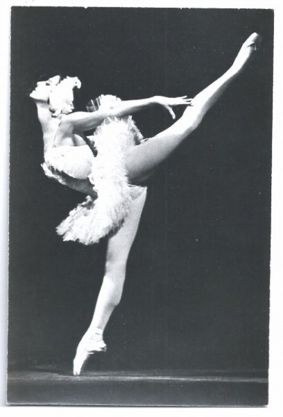 画像1: Postcard　白鳥の湖　Swan Lake　バレリーナ　ロシア　1977年 (1)