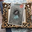 画像2: Postcard　Bonne Annee　フランス　ヤドリギと女性　1908年 (2)