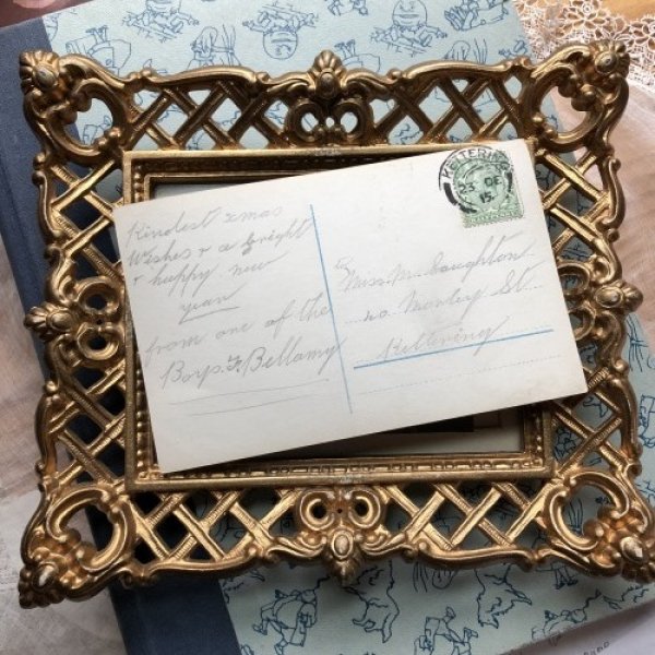 画像4: Postcard　大きな帽子の女性 1915年 (4)