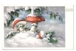 画像1: Postcard 　雪景色のキノコ (1)