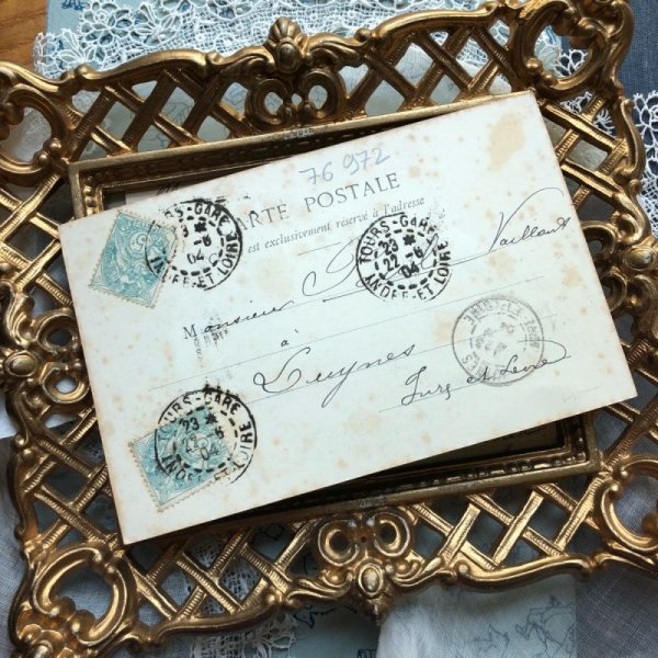 画像3: Postcard 鳥の巣と小さな道化師さん フランス1904年 (3)