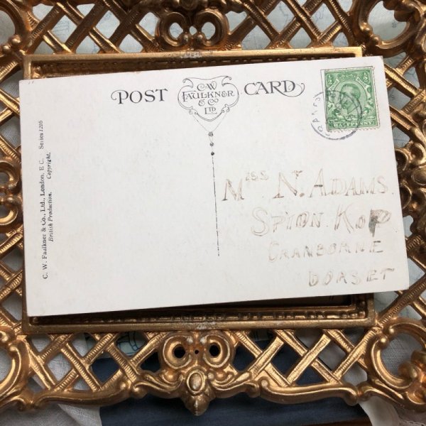 画像3: Postcard ヤドリギとタビー犬 Mcnight & A.E.Kennedy (3)