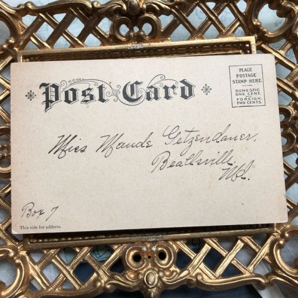 画像3: ▼SALE 500▼ Postcard 新年祝い 新年を告げるブルドッグ犬 1905年 (3)