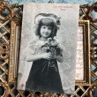 画像2: Postcard　お花と女の子　レース　フランス1903年 (2)