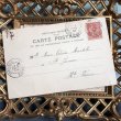 画像4: Postcard　花束と女の子　レース　フランス1904年 (4)