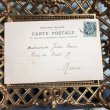 画像3: Postcard　お花と女の子　レース　フランス1903年 (3)