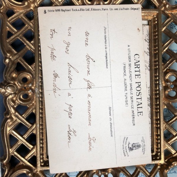 画像4: Postcard 水色ドレスの小さな女の子  (4)