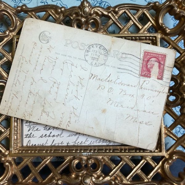 画像4: Postcard  バレンタイン キューピー 恋する2人 Rose O'Neil (4)