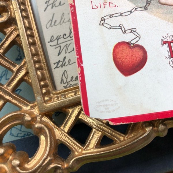 画像4: Postcard  バレンタイン 囚われの身の天使 E.clapsaddle (4)