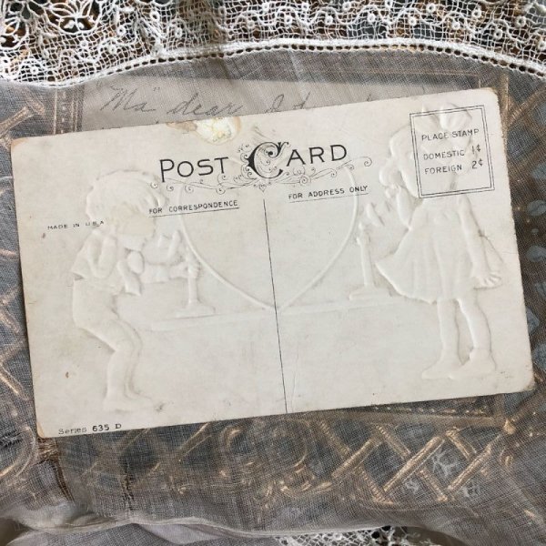 画像2: ▼SALE 500▼ Postcard バレンタイン 電話で話す子ども (2)